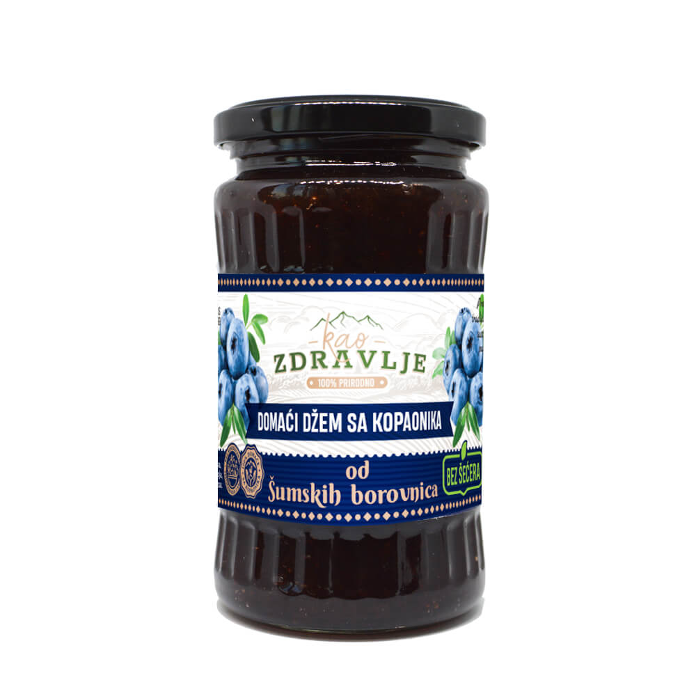 Džem od šumskih borovnica bez šećera Kao Zdravlje